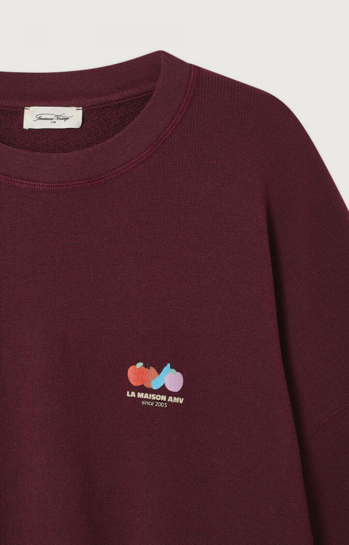 American Vintage  Womens Sweatshirt Atubay-Wine Lie