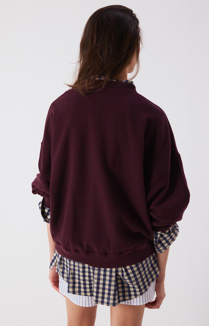 American Vintage  Womens Sweatshirt Atubay-Wine Lie