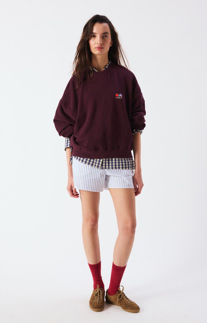 American Vintage  Womens Sweatshirt Atubay-Wine Lie