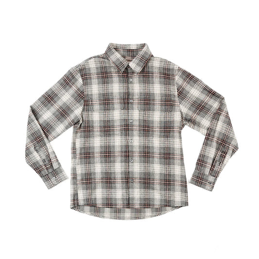 ARIKO LA Summer Softy Plaid Shirt- Black/Red