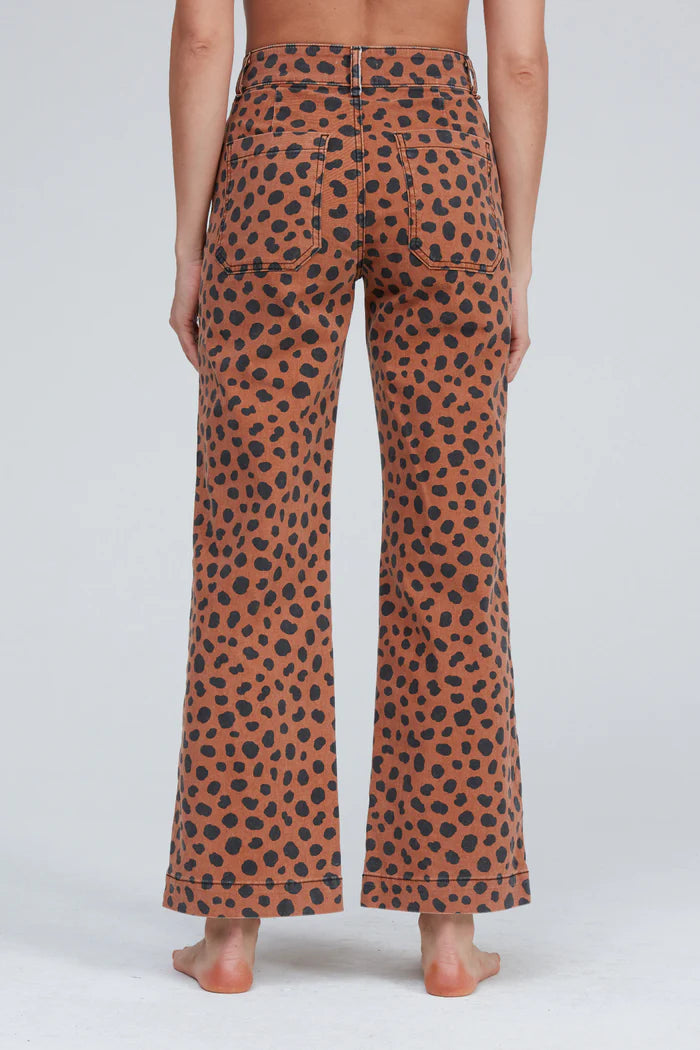 ASKK NY Printed Sailor Pant- Cheetah