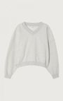 American Vintage Baptown Sweatshirt-Heather Grey