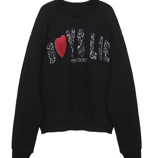 Boys Lie Black Caitlyn Coded Kara Crewneck