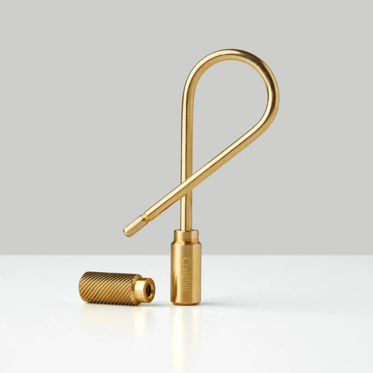 Craighill Closed helix Keyring- Brass