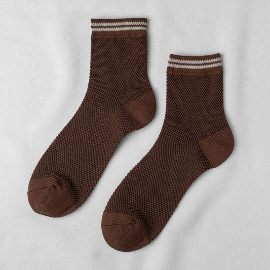 Unified MESH SNEAKER SOCKS- Coffee Bean