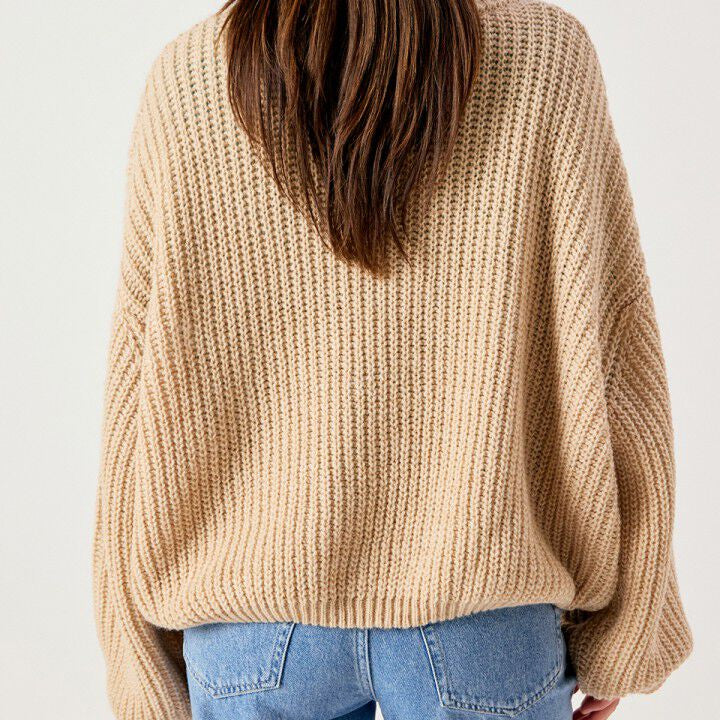 American Vintage Cyrow Sweater-Light Beige Melange