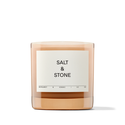 Salt and Stone Candle - Bergamot Hinoki