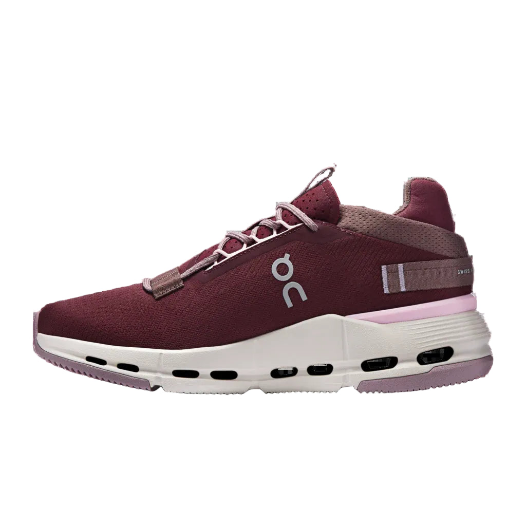 On Cloudnova 2 Womens- Maroon/ Peony