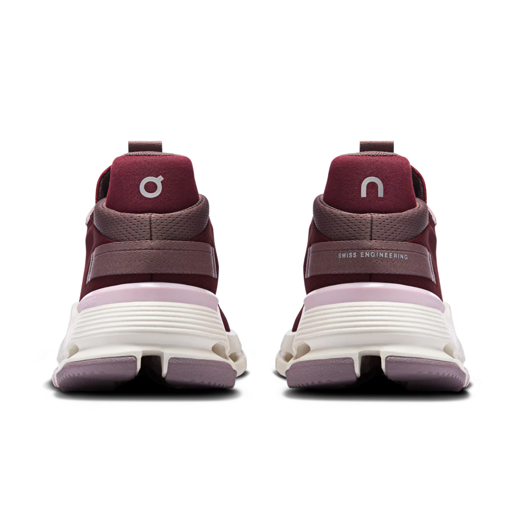 On Cloudnova 2 Womens- Maroon/ Peony