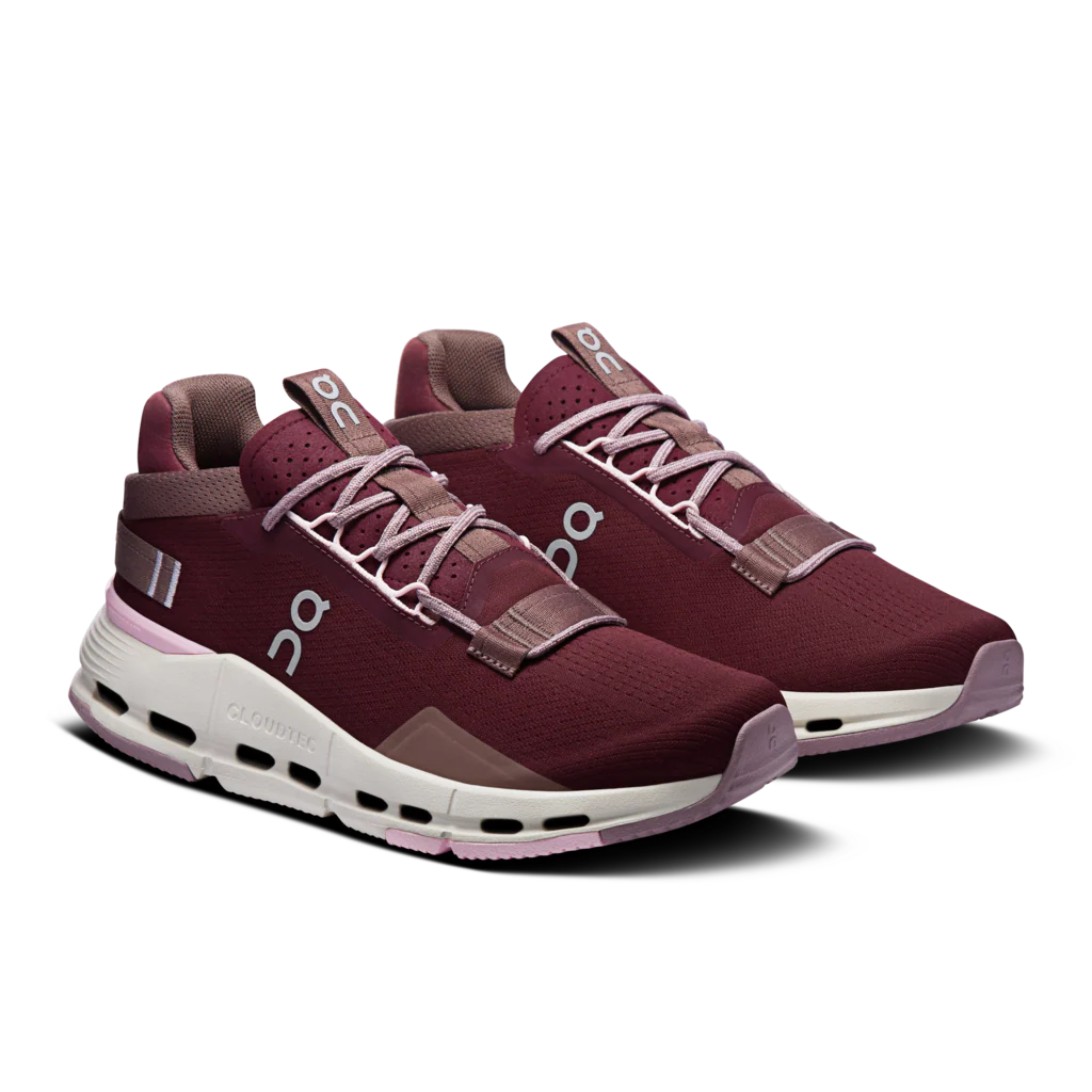 On Cloudnova 2 Womens- Maroon/ Peony