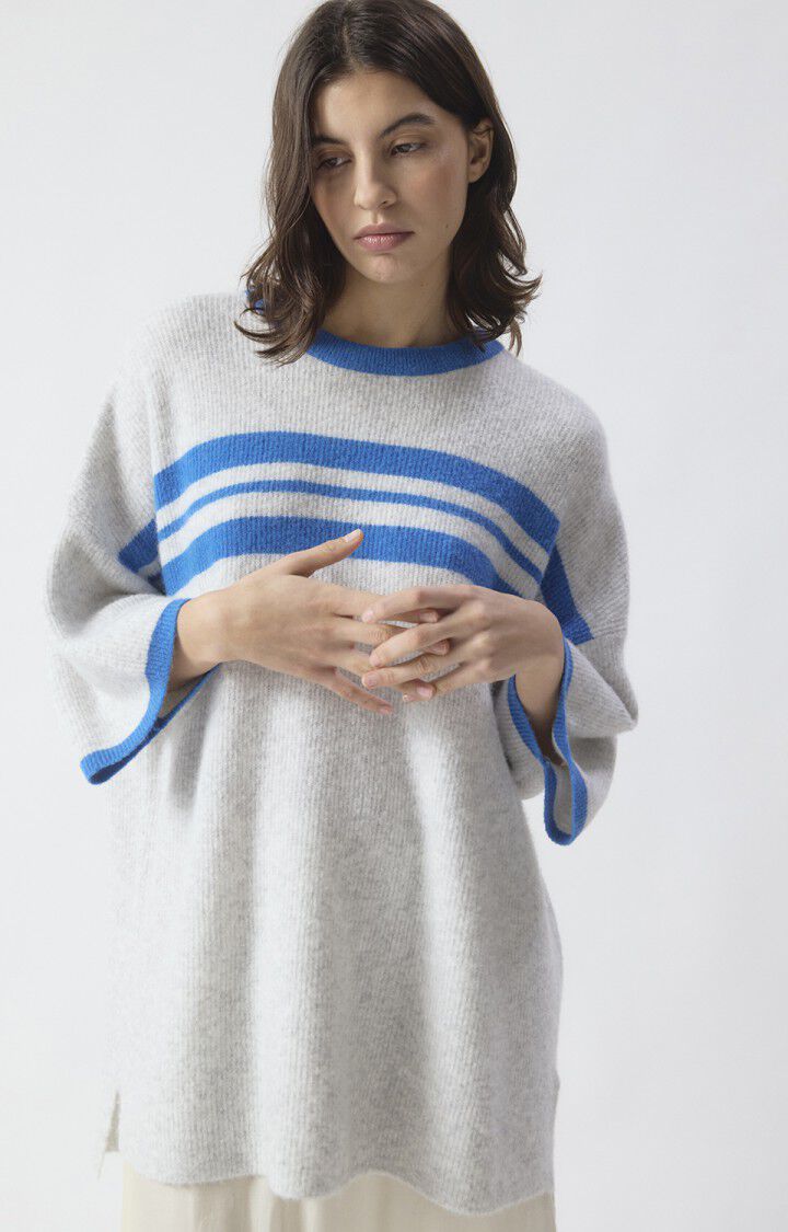 American Vintage Womens Jumper Damsville- Heather Grey