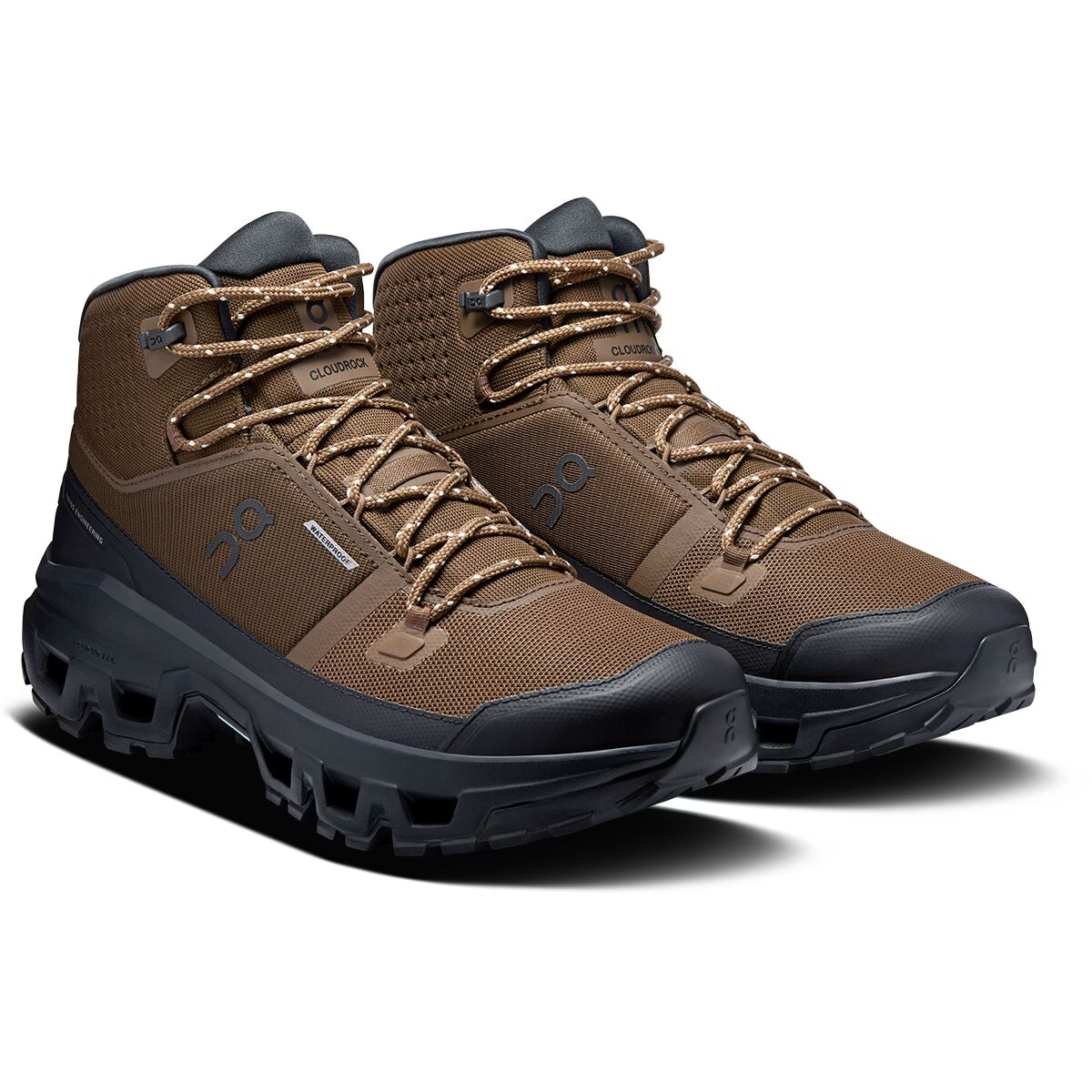 On Cloudrock Mid WP Mens- Earth/ Black