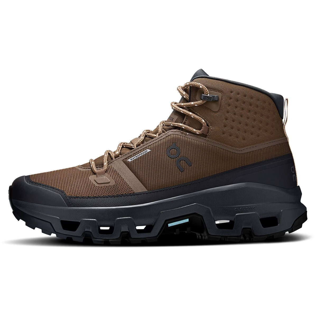 On Cloudrock Mid WP Mens- Earth/ Black