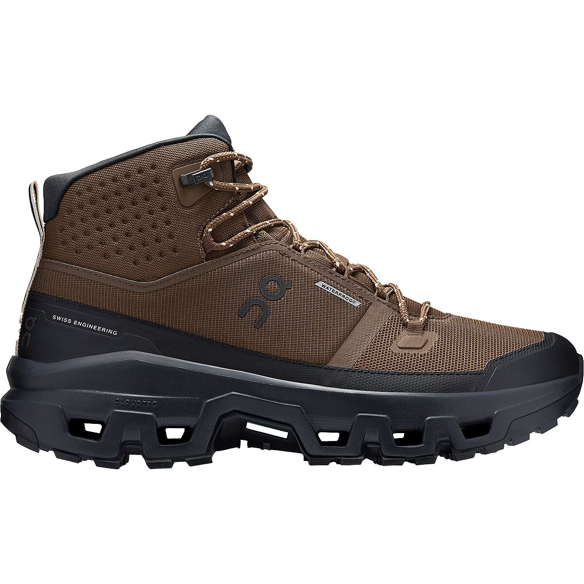 On Cloudrock Mid WP Mens- Earth/ Black