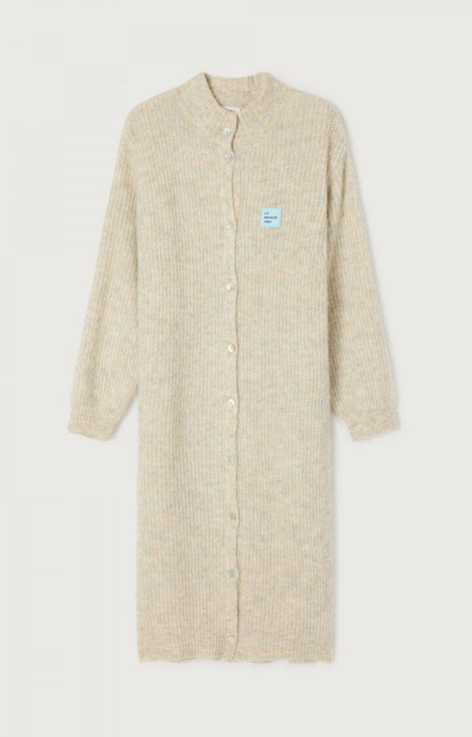 American Vintage Cardigan East- Melange Powder Snow