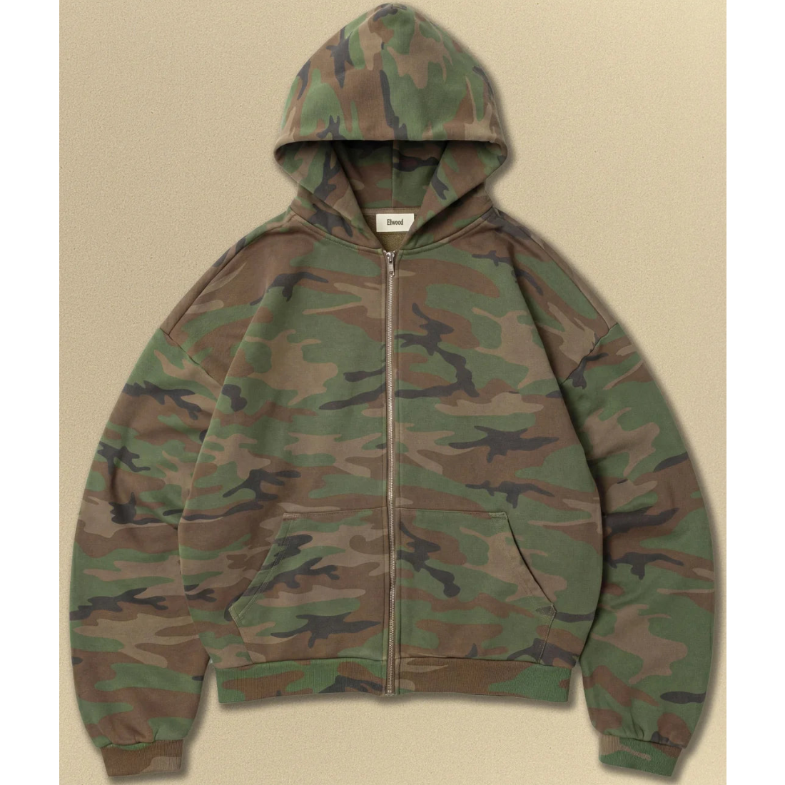 Elwood Camo Zip Hoodie- Camo
