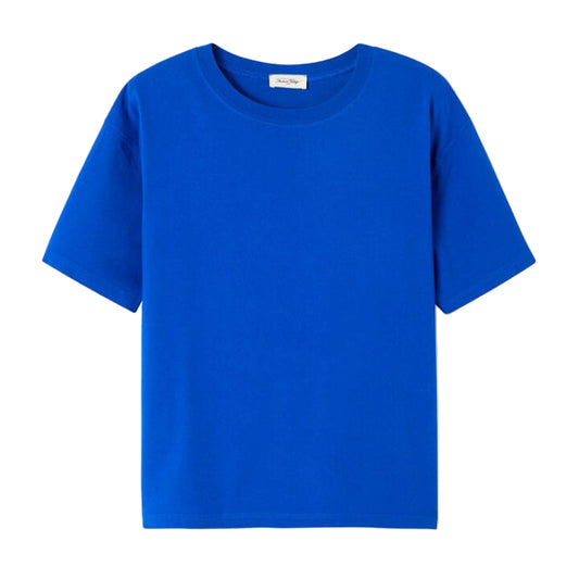 American Vintage Fizvalley Tshirt- Vintage Royal Blue