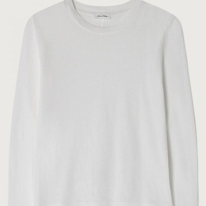 American Vintage L/S  T-Shirt  Gamipy- White