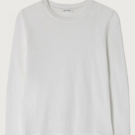 American Vintage L/S  T-Shirt  Gamipy- White