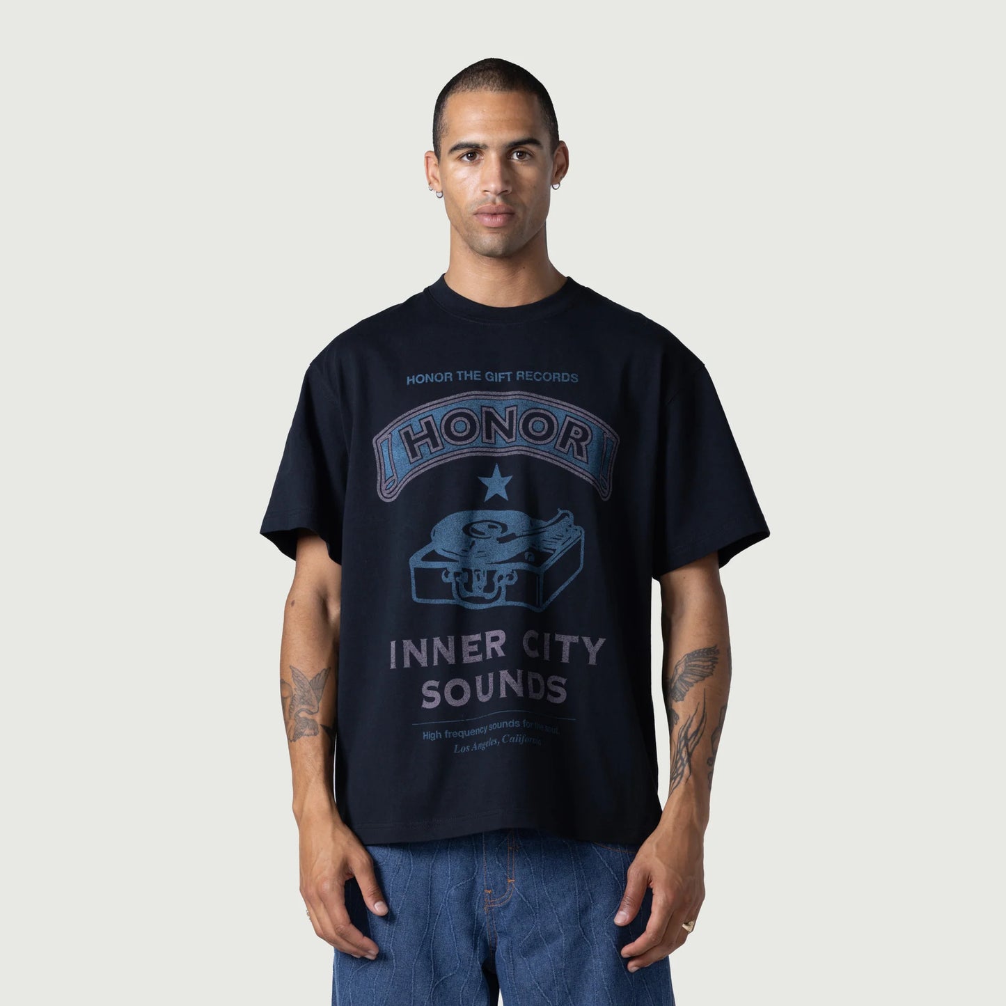 Honor the Gift Records tee -Black