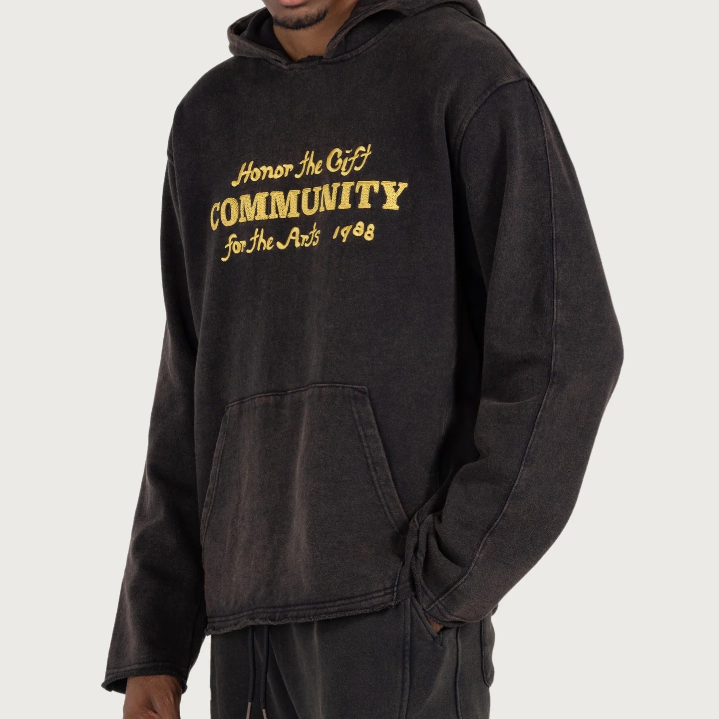 Honor The Gift Vintage Hoodie- Black