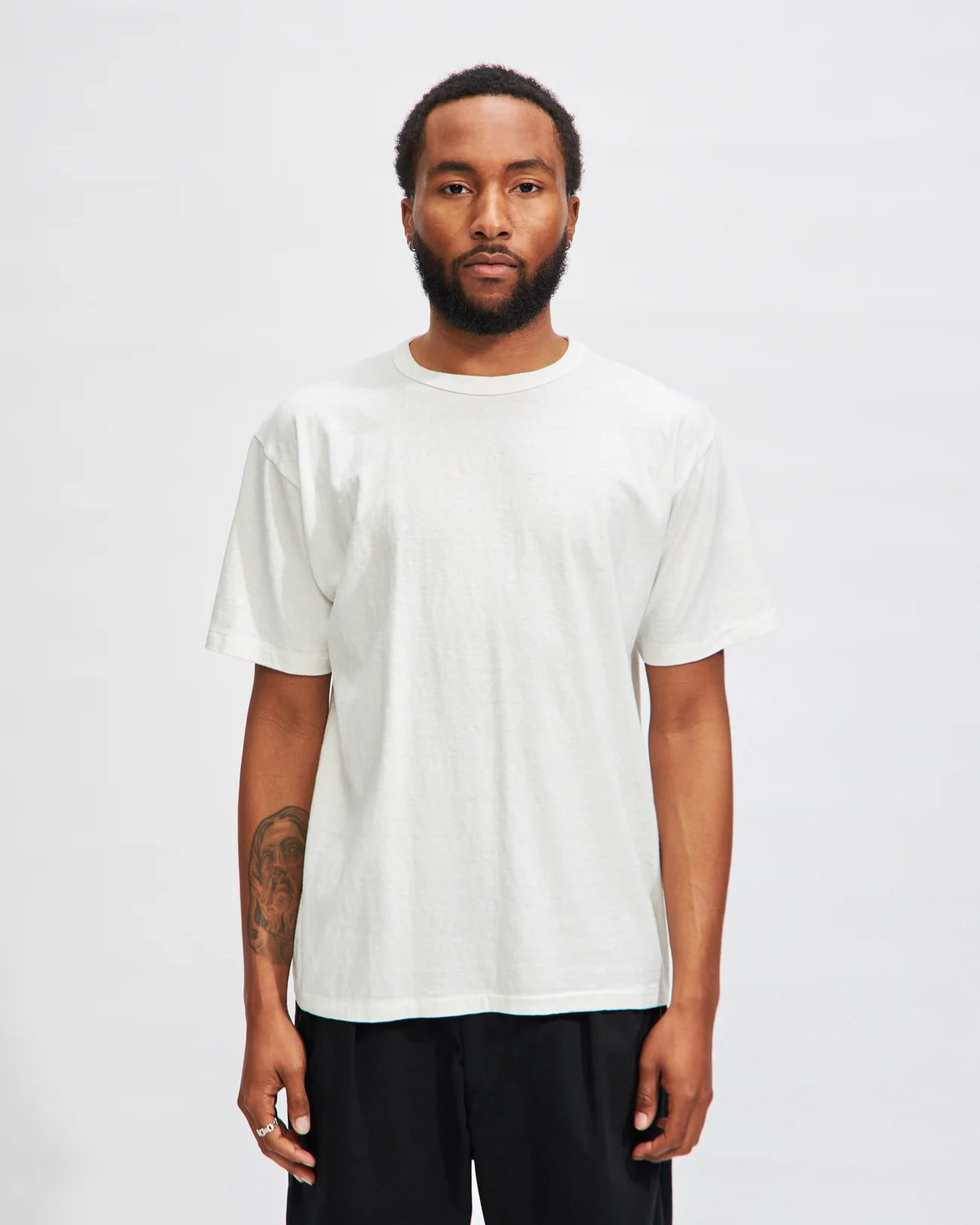 SUNRAY OFF WHITE HALEIWA 260GSM COTTON T-SHIRT