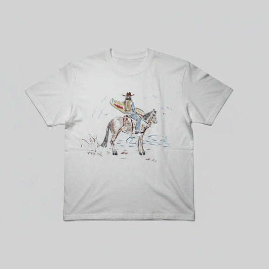Presidents T' Shirt Hand Paint Cowboy