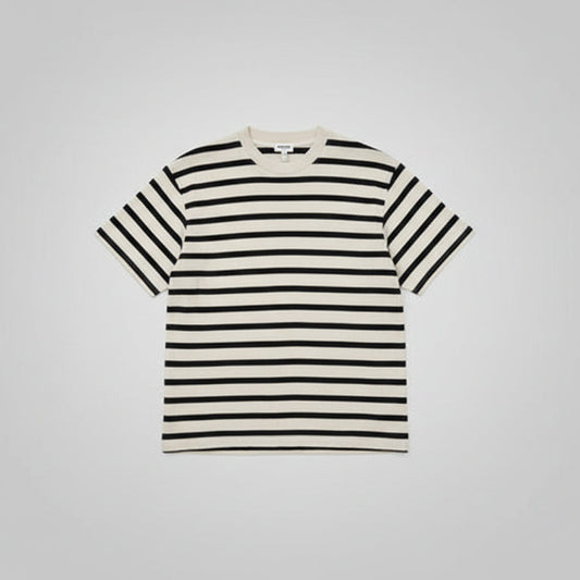 ASHER LA Enzo Stripe TEE- Bisque