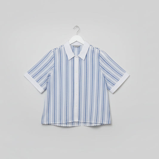The Author The Audrey Shirt- Blue