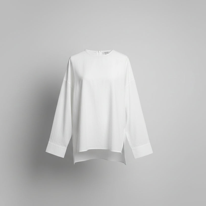 The Author Oversized Blouse- White