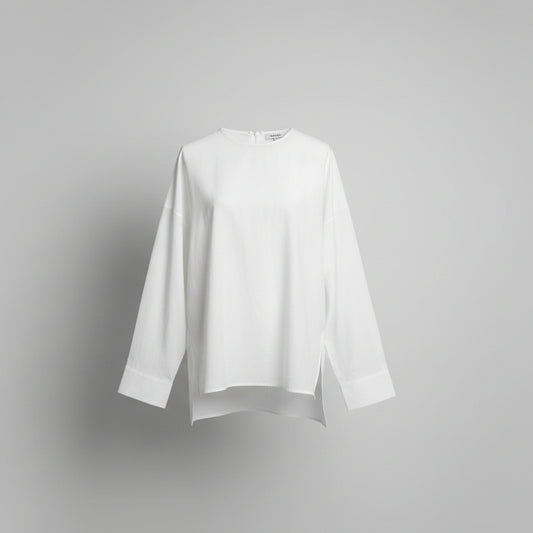 The Author Oversized Blouse- White