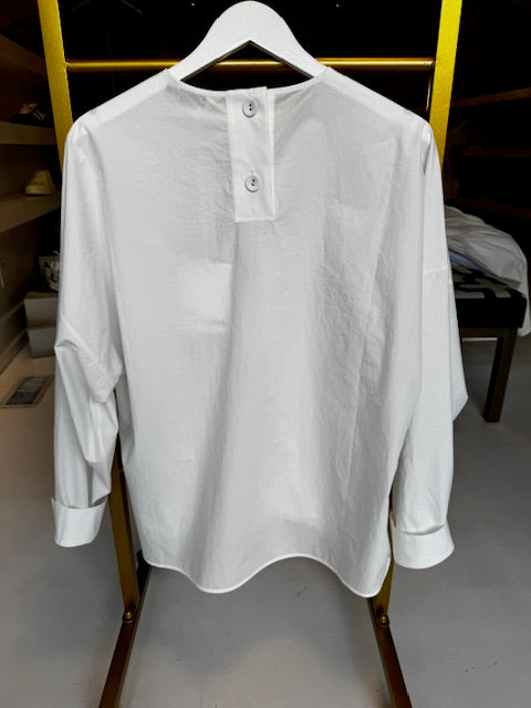 The Author Oversized Blouse- White