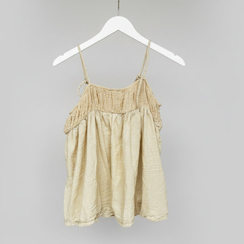 Rabens Saloner Dortie Cotton Angel String Top- Boulder