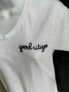 Rank and Sugar Embroidered Good Citizen tee