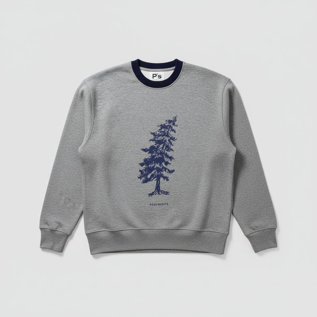 Presidents Crew Bicolor Print Cypress Sweatshirt