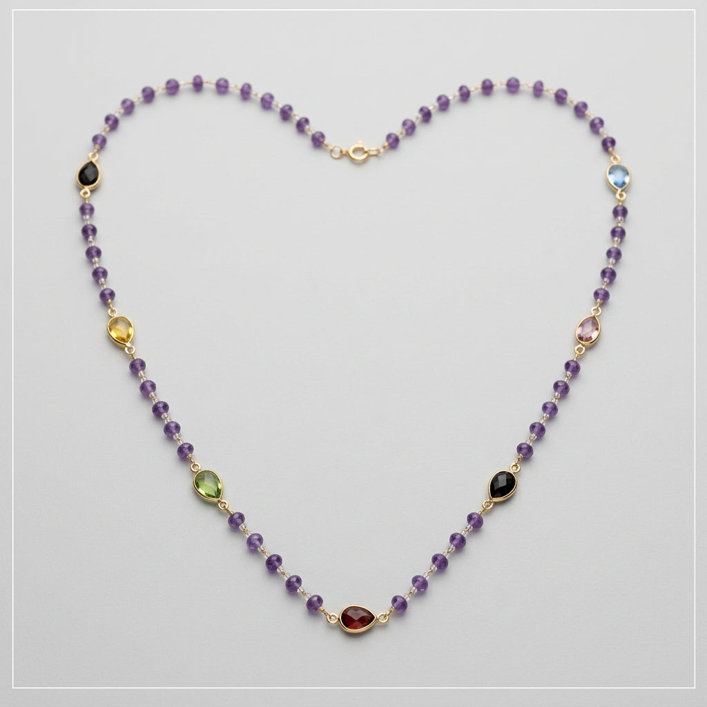 Paula Rosen Gigi - Amethyst & Multi-CZ