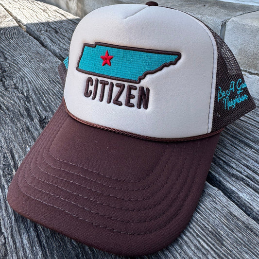 Citizen Earth/Turquoise Trucker Hat