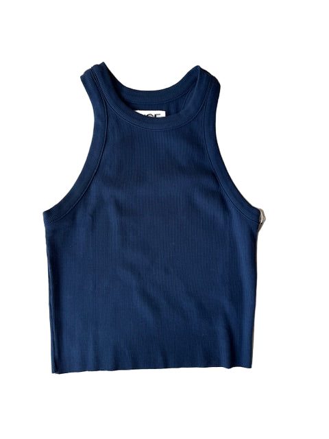 NSF Amaya Crop Fitted Tank- Admiral Blue