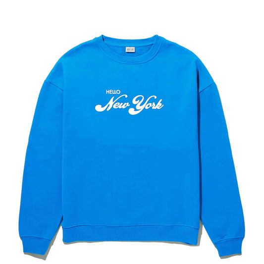 Kule The Oversized Hello New York Sweatshirt -Royal Blue
