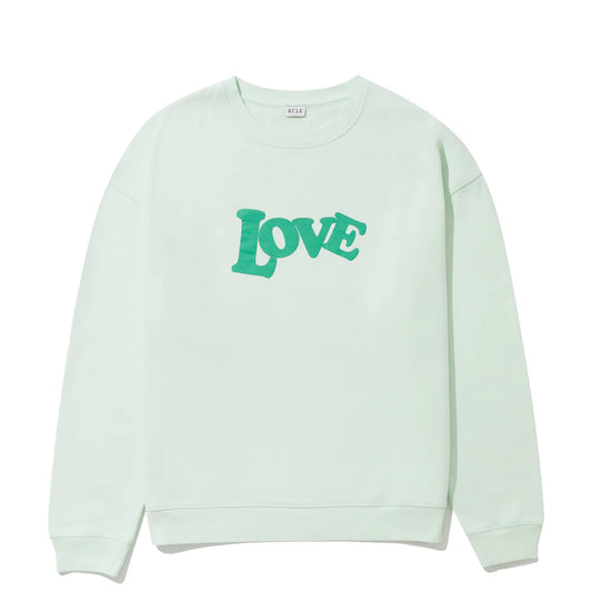 Kule  The Oversized 70s Love Sweatshirt- Mint