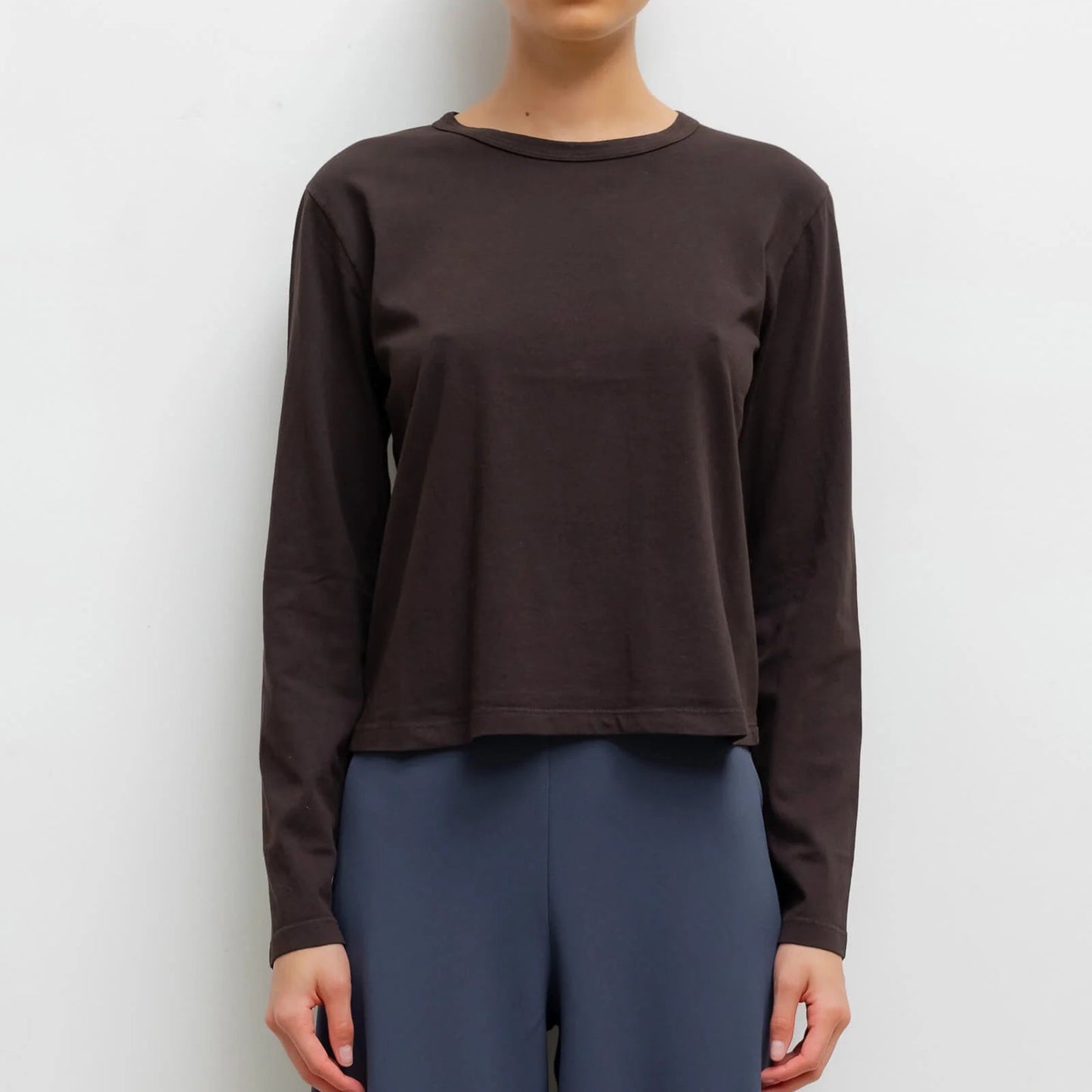 LESET The Margo Long Sleeve- Chocolate