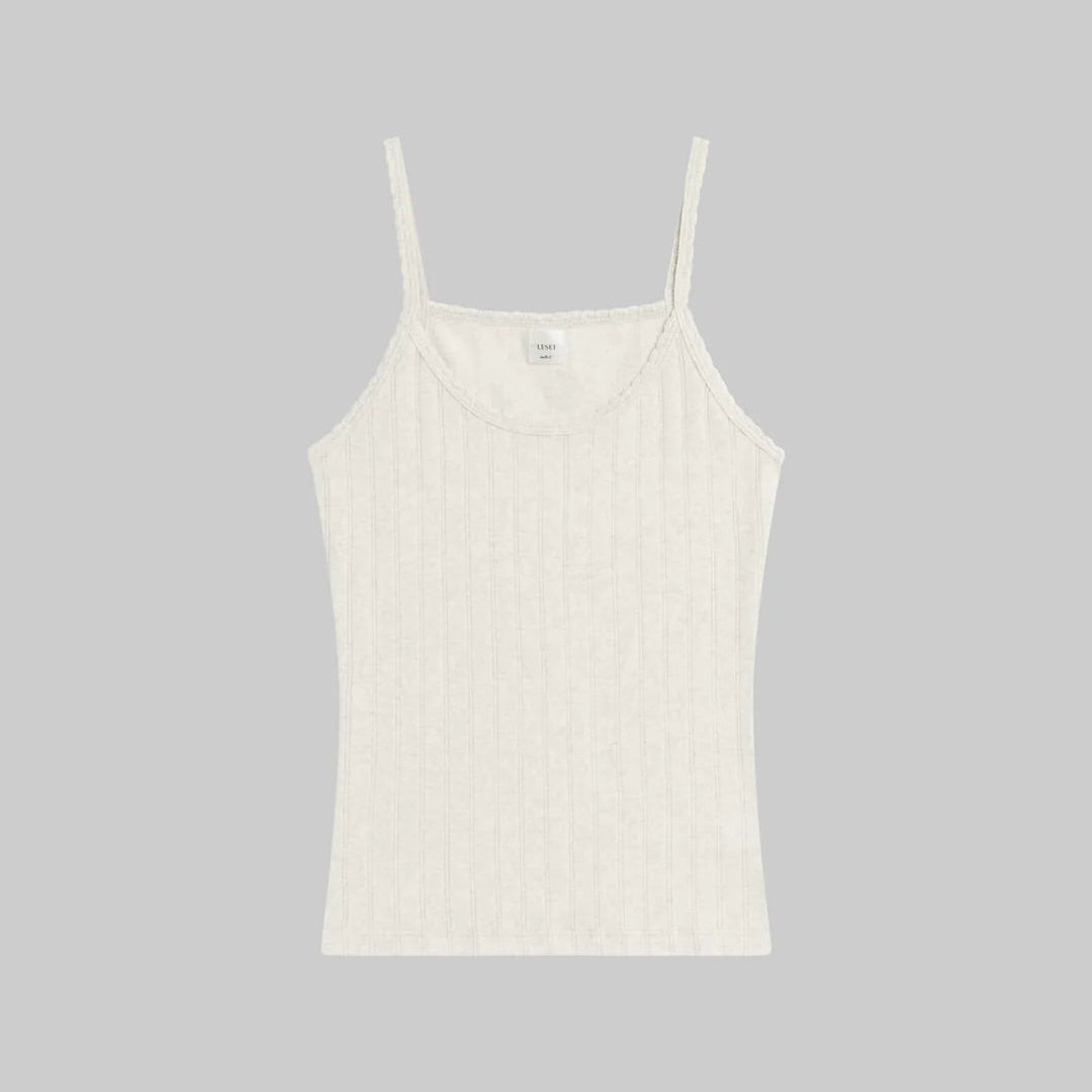 Leset Pointelle Tanktop Cloud