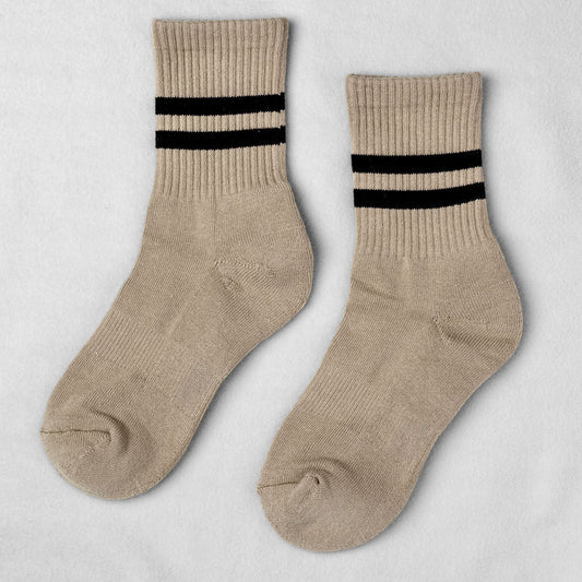 Unified GYM SOCKS- Moca Stripe