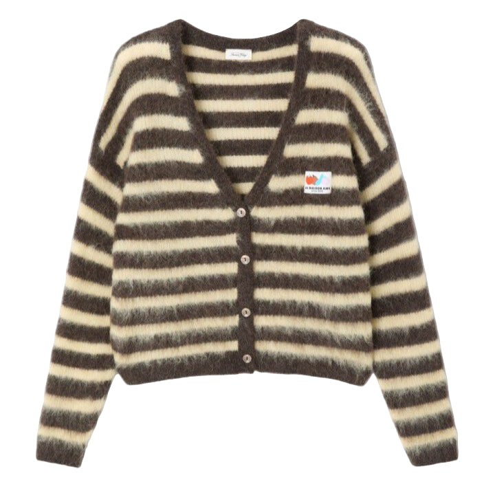 American Vintage Nenybay Cardigan- Stripped Soya Root