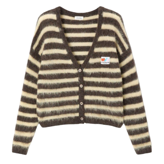 American Vintage Nenybay Cardigan- Stripped Soya Root