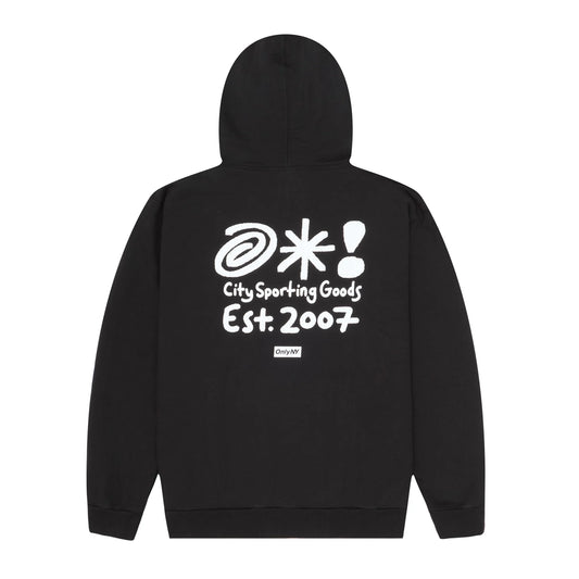 OnlyNY Mens Grawlix Hoodie- Black/white