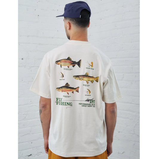 OnlyNY Neversink Trout pocket Tshirt - Natural