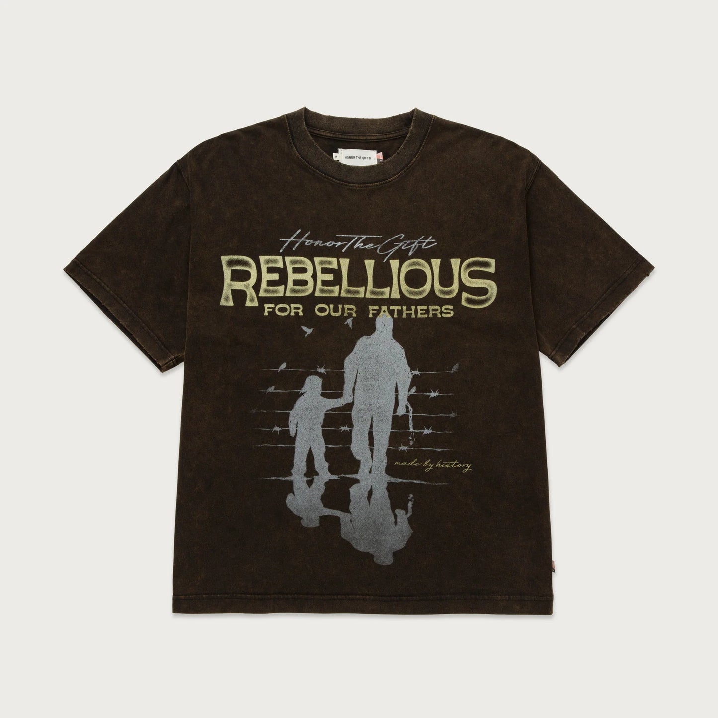 Honor The Gift Rebellious For Our Fathers SS Tee- Black