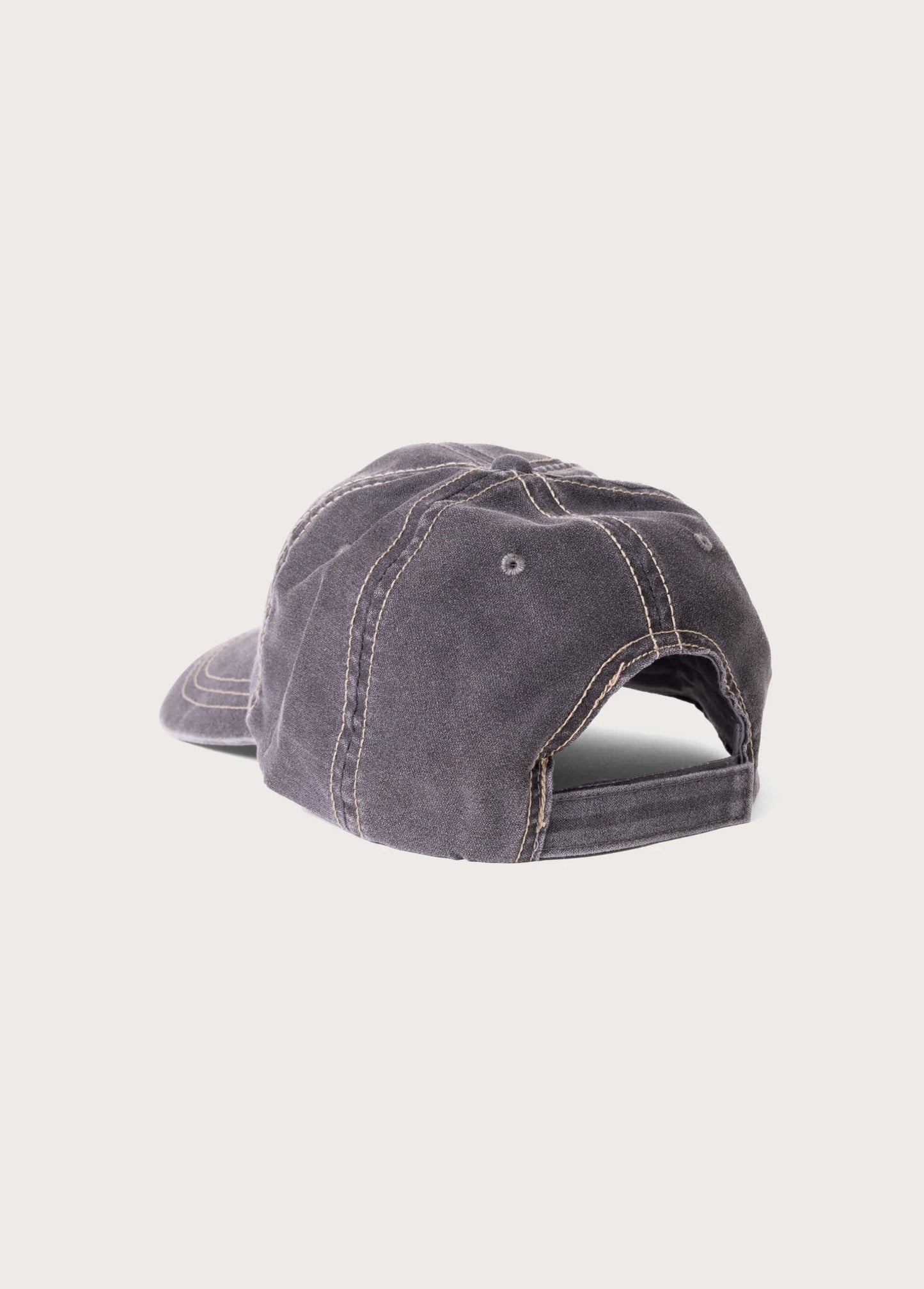 ONE OF THESE DAYS Running Horse Leather Patch Hat- Charcoal