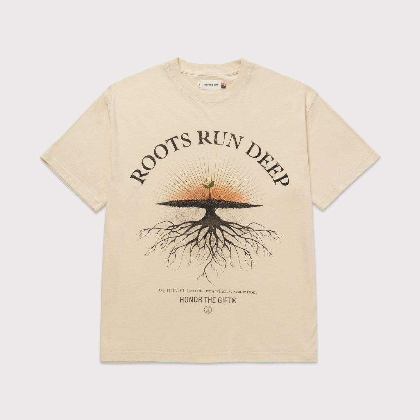 Honor the Gift Roots Run Deep SS Tee- Bone